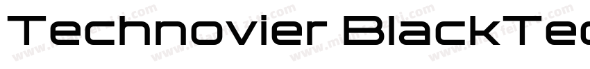Technovier BlackTechnovier Black字体转换